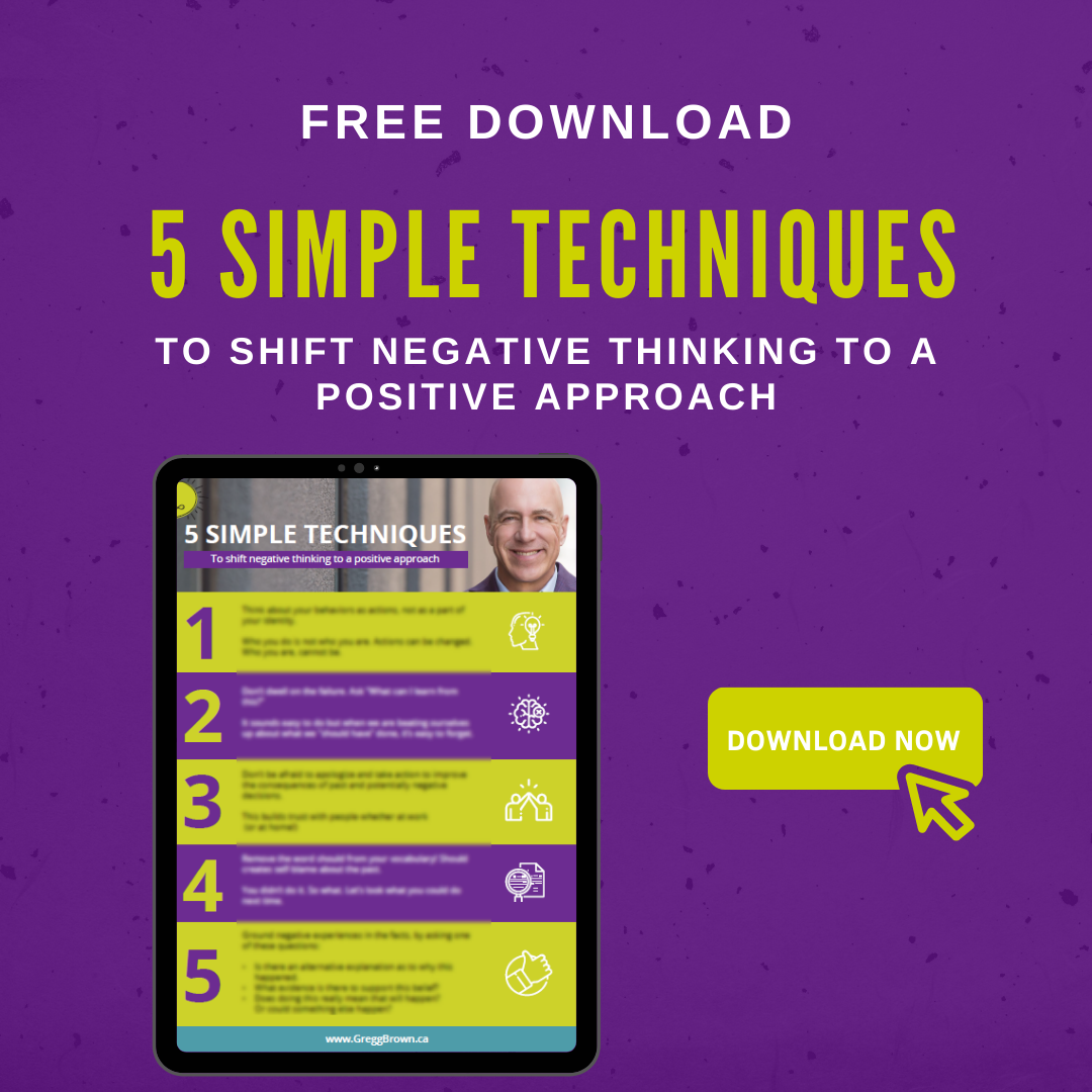 5 SIMPLE TECHNIQUES to Shift Negative Thinking to a Positive Approach! download