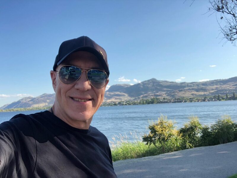 Gregg Brown at Osoyoos Lake in British Columbia