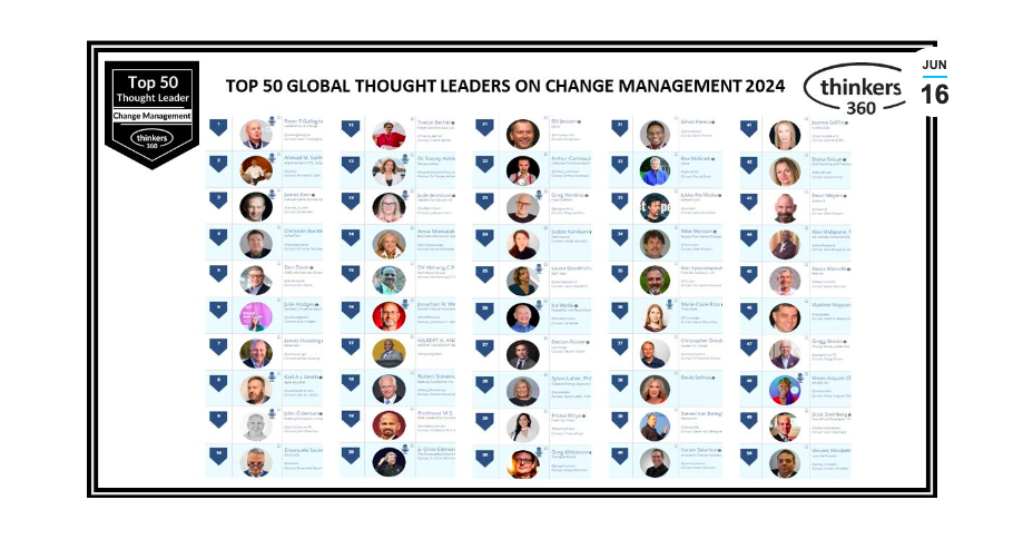 Thinkers360's Top 50 Global Thought Leaders and Influencers on Change Management 2024